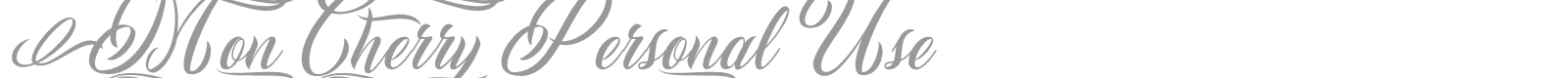 Mon Cherry font preview